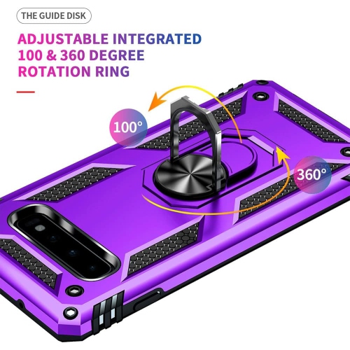 for Samsung Galaxy S10 Case, Galaxy S10 Case, [Military Grade 16ft. Drop Tested] Ring Shockproof Protective Phone Case