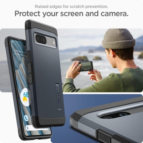 Case for Pixel 7a Case, Tough Armor Designed for Google Pixel 7a Case - Metal Slate