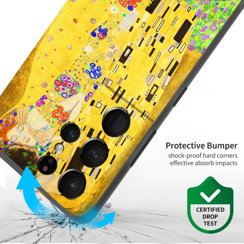 Compatible avec le Galaxy S21 Ultra 5G/S30 Ultra/G998 Cute Case de Samsung avec design antidérapant jaune romantique