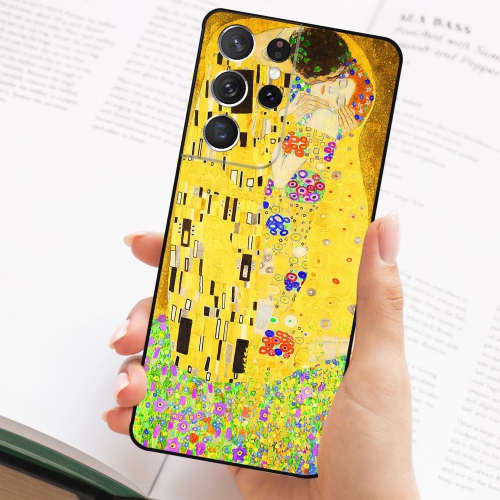 Compatible avec le Galaxy S21 Ultra 5G/S30 Ultra/G998 Cute Case de Samsung avec design antidérapant jaune romantique