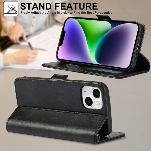 iPhone 14 Plus Wallet Case, [RFID Blocking] Premium Leather Credit Card Holder Magnetic Flip Kickstand Wallet