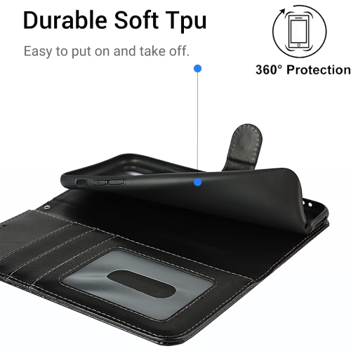 iPhone X Wallet Case,iPhone Xs Wallet Case,Premium Leather Card Holder Card Slot Magnetic Closure Flip