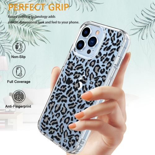 iPhone 13 Pro Max Case with Screen Protector,Clear Cover with Fashion Cute Designs for Women Girls,Slim Fit