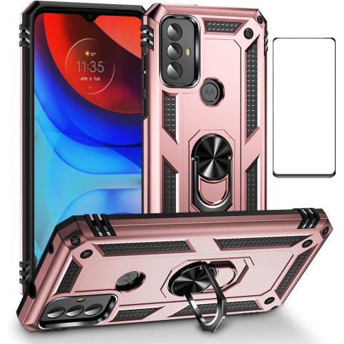 for Moto G Pure Case 2021 with HD Screen Protector,Military Grade Heavy Duty Armor Protection Phone Case