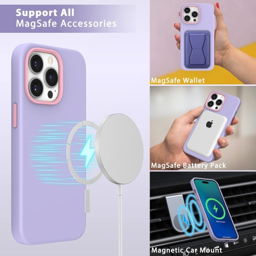 [3 in 1] Silicone Case for iPhone 14 Pro Case,with Screen Protector+Camera Lens Protector [Compatible