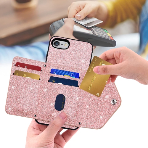 Étui pour téléphone 6Plus 6sPlus 6/6s plus de iPhone avec protecteur d'écran en verre trempé et sac à bandoulière