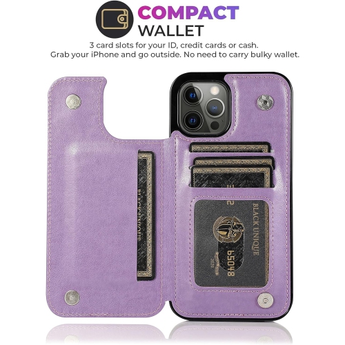 for iPhone 14 Pro Max Wallet Case, Embossed Butterfly Phone Case with Card Holder, Kickstand and Magnetic