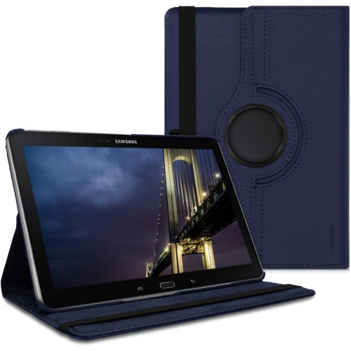 Image 1 de 5.. Étui rotatif compatible avec le Galaxy Note 10,1 2014 de Samsung - Étui en cuir pu pour tablette avec support
