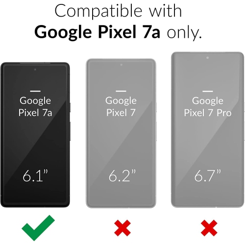 Designed for Google Pixel 7A Case Silicone Grip, Soft Rubber Gel Phone Case for Women Girl Cute, Thin Slim