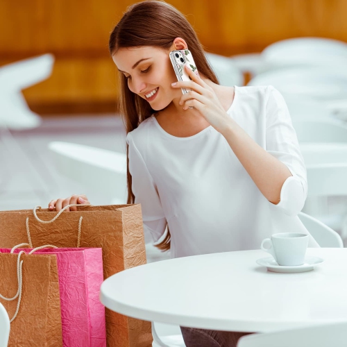 for iPhone 13 Case with Screen Protector,Slim Fit Crystal Clear Cover with Fashionable Designs for Girls