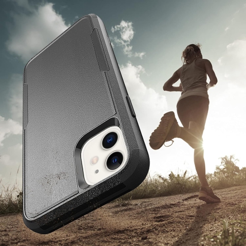 iPhone 11 Case, Soft TPU and Hard PC 3 in 1 Three-Proof Phone Case,Simple and Stylish Shockprooof Heavy Duty Armor