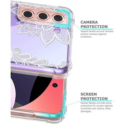 Floral Clear Case for Galaxy S21 for Women Girls,Pretty Phone Case for Samsung Galaxy S21,Flower Design Slim