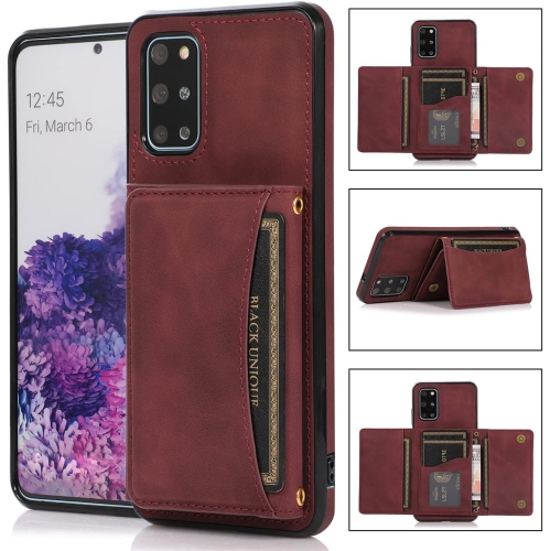 Design for Samsung Galaxy S20 Plus Wallet Case with Tempered Glass Screen Protector PU Leather Credit Card Holder Slot