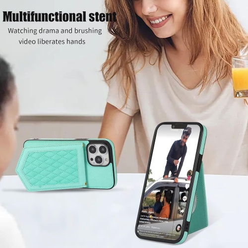 Phone Case for iPhone 12 Pro Max 6.7 Wallet Cover with Screen Protector and Mirror Card Holder Slot Shoulder Crossbody