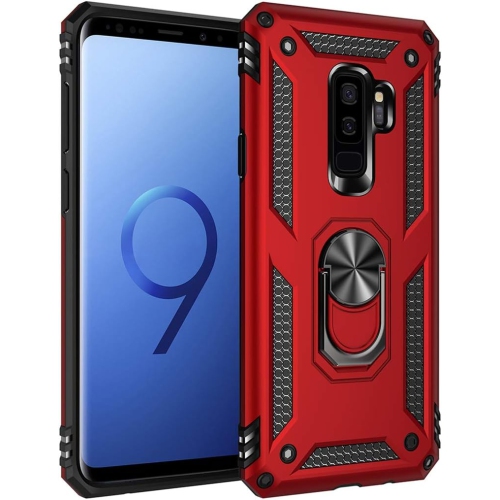 Étui pour Galaxy S9 plus/étui pour téléphone Samsung S9+ plus, [qualité militaire] [anneau en métal] [support magnétique] Defender Heavy