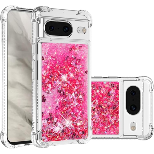 Image 1 de 4.. Étui en silicone pour Pixel 8 de Google, étui brillant pour Pixel 8 de Google, liquide QuickSand Liquid Soft TPU Cute Slim