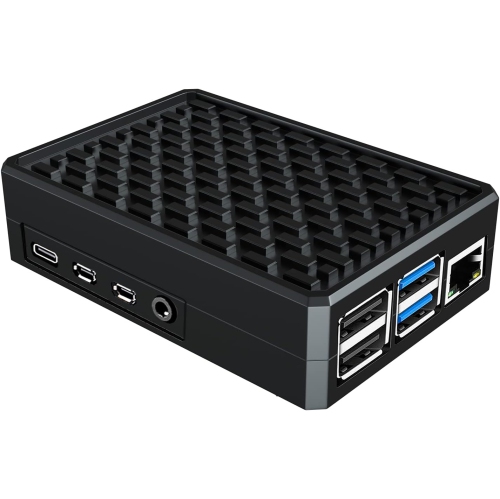 Boîtier en aluminium Raspberry pi 4, boîtier en métal Raspberry pi 4 modèle B, boîtier blindé en alliage pi 4 avec colonne de refroidissement