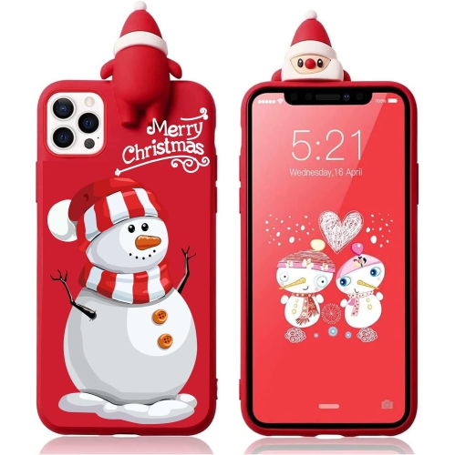 UNKNOWN  for Samsung Galaxy S21 Ultra 5G Christmas Case, Phone Case Silicone 3D Doll Toy Xmas With Design for Girls In Red