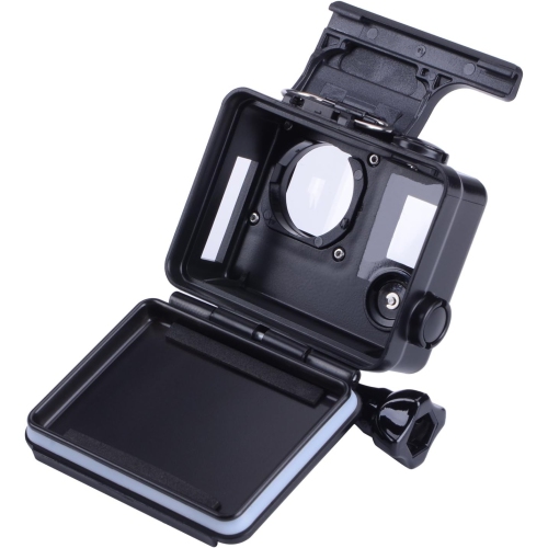 Protective case Black Charging case Wire Connectable Skeleton Protective Side Open Housing case for GoPro Hero 4