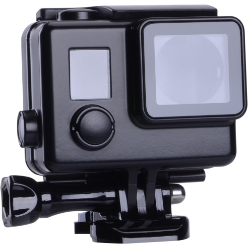 Protective case Black Charging case Wire Connectable Skeleton Protective Side Open Housing case for GoPro Hero 4