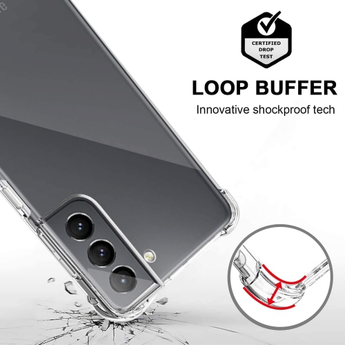 FJCases Shockproof Clear Soft Flexible Case Cover with Bumper Corners for Samsung Galaxy S21 5G