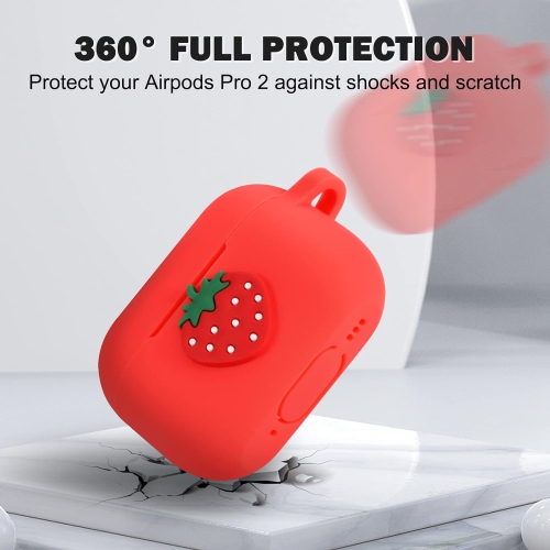 for Airpods Pro 2 Case, Cute 3D Cartoon Kawaii Fashion AirPod Pro 2 Soft Silicone Case Funny Cover