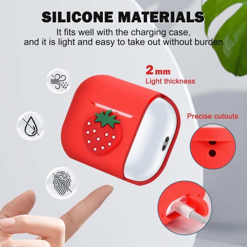 for Airpods Pro 2 Case, Cute 3D Cartoon Kawaii Fashion AirPod Pro 2 Soft Silicone Case Funny Cover