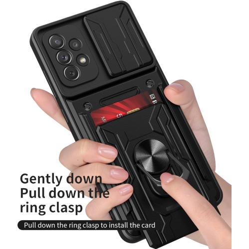 Case for Samsung Galaxy A23 4G/5G with Card Holder, Heavy Duty Protection Phone Case with Magnetic Ring