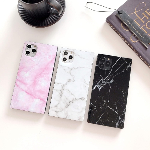 Square Case Compatible with iPhone 14 Plus - Slim, Glossy, Natural Patterns, Timeless Marble, Easy to Hold,