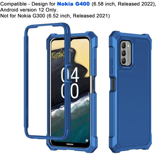 for Nokia G310 Case, Nokia G310 5G Phone Case with Screen Protector, Dual Layer Structure Protection,