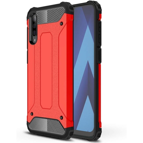 UNKNOWN  [Armor] Case for Samsung Galaxy A50, Heavy Duty [4 Corners Shockproof Protection] Bumper Cover (Red)