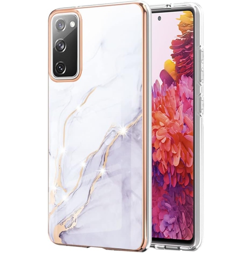 UNKNOWN  Compatible With Samsung Galaxy S20 Fe Case for Women Girls Cute Marble Designs Luxury Slim Sturdy Bumper