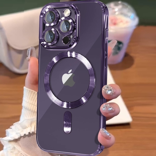 for iPhone 13 Pro Case, iPhone 13 Pro Magnetic Case [Wireless Charging] [Camera Lens Protector], Matallic Glossy