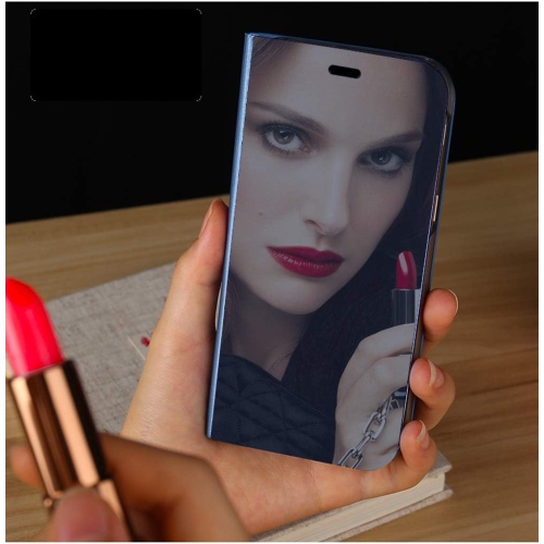 Samsung Galaxy A71 5G Makeup Mirror Phone Case, Metal Flip Stand Phone Case Cover Full Protective PU Leather