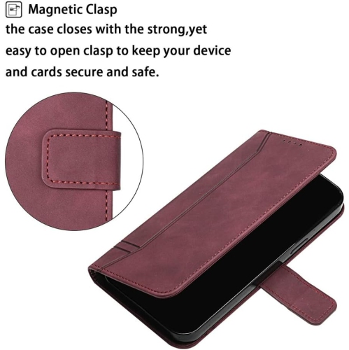 Étui portefeuille pour Moto G 5G 2023, 5G 2023 étui à rabat en cuir avec béquille magnétique pour une protection complète