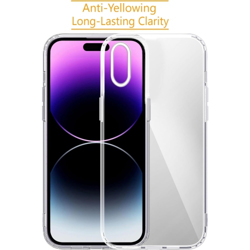 Crystal Clear case for iPhone X/iPhone Xs, [Non-Yellowing] [10FT Military Grade Protection] Anti-Scratch Protective