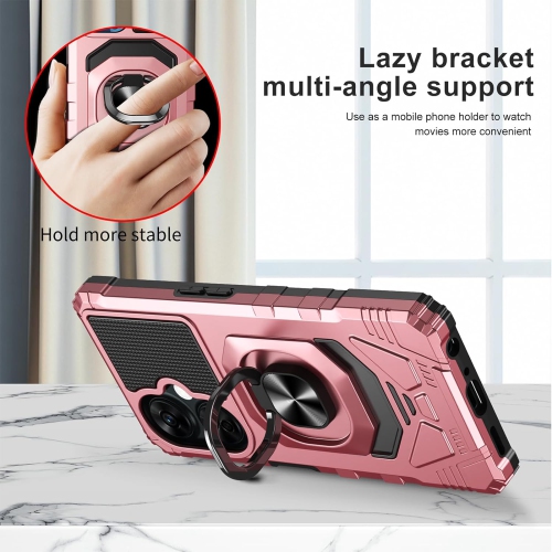 for OnePlus N30 Phone Case, One Plus Nord N30 Case with Screen Protector, Ring Kickstand for Magnetic Car