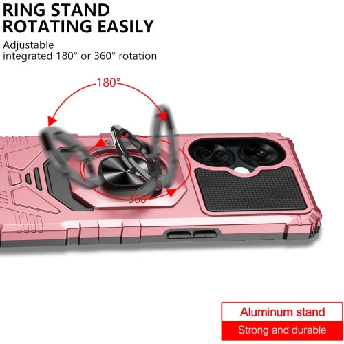 for OnePlus N30 Phone Case, One Plus Nord N30 Case with Screen Protector, Ring Kickstand for Magnetic Car