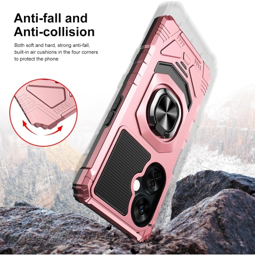 for OnePlus N30 Phone Case, One Plus Nord N30 Case with Screen Protector, Ring Kickstand for Magnetic Car