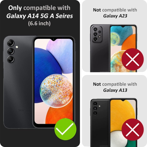 Compatible with Samsung Galaxy A14 5G Case, Hard PC Bumper Matte Back Cover, Ultra Thin Skin-Feeling Shell Full