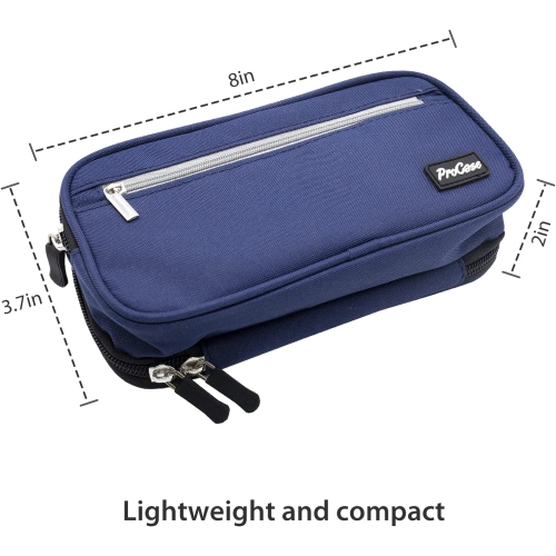 Big Capacity Pencil Case, Back to School Portable Pencil Pouch Stationery Holder Storage Organizer with Double