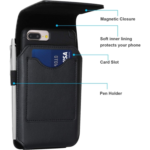 Phone Holster for Apple iPhone 14 Pro Max 13 Pro Max 12 Pro Max 11 Pro Max Xs Max Leather Belt Case,360 Rotating