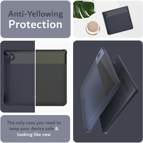 SKN Designed for Kobo Libra 2 Case 7" Cover, [Reinforced Corners] Shockproof Slim Anti-Yellowing Silicone Gel
