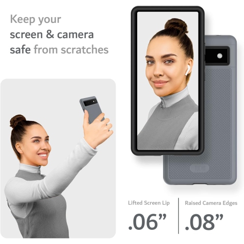 DualShield Grip conçu pour l'étui antichoc de qualité militaire double couche [MergeGrip] pour Pixel 6a 5G de Google