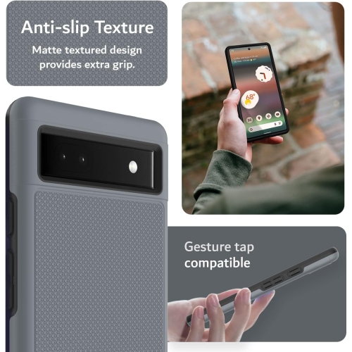 DualShield Grip conçu pour l'étui antichoc de qualité militaire double couche [MergeGrip] pour Pixel 6a 5G de Google