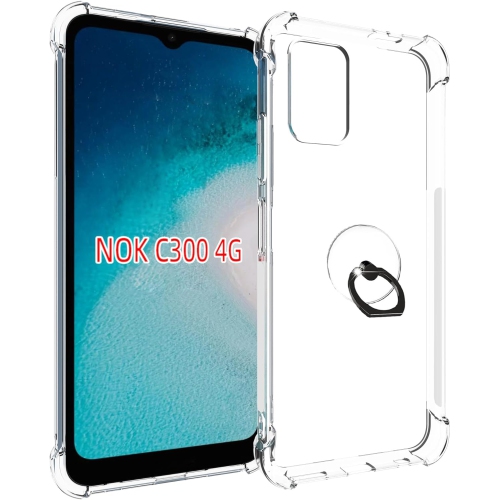 for Nokia C300 Case Compatible with Nokia C300 5G Phone Case Cover [Clear Ring Support] [Shockproof Protection] CS-TMK