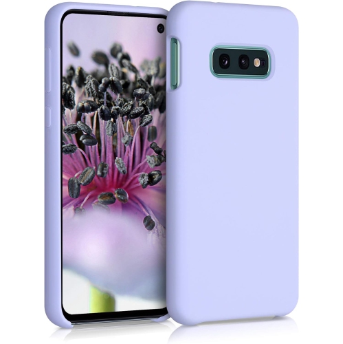 Image 1 de 4.. Étui compatible avec l'étui en silicone TPU pour Galaxy S10e de Samsung avec fini doux - Lavande pâle