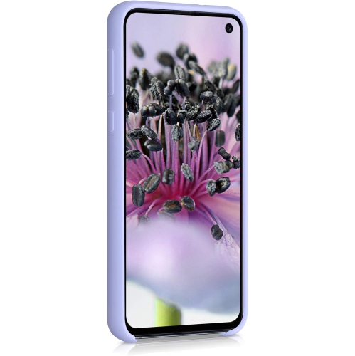 Étui compatible avec l'étui en silicone TPU pour Galaxy S10e de Samsung avec fini doux - Lavande pâle