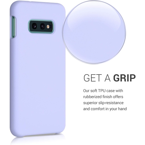 Étui compatible avec l'étui en silicone TPU pour Galaxy S10e de Samsung avec fini doux - Lavande pâle