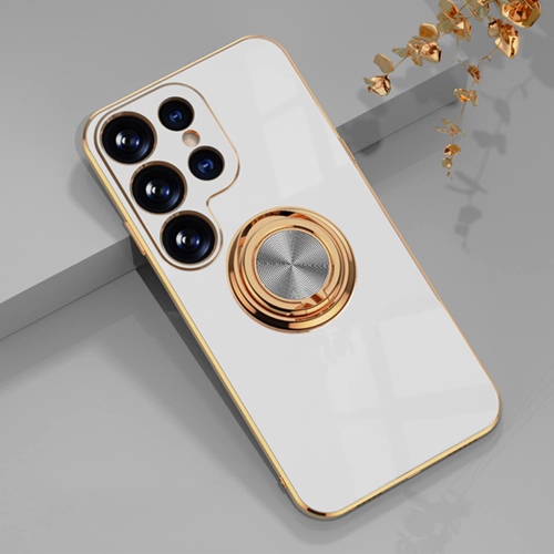 Compatible with Samsung S23 Ultra Case with Ring Holder Magnetic Soft TPU Silicone Phone Case Samsung Galaxy S23 Ultra